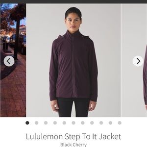 Lululemon Step to it jacket sz 4